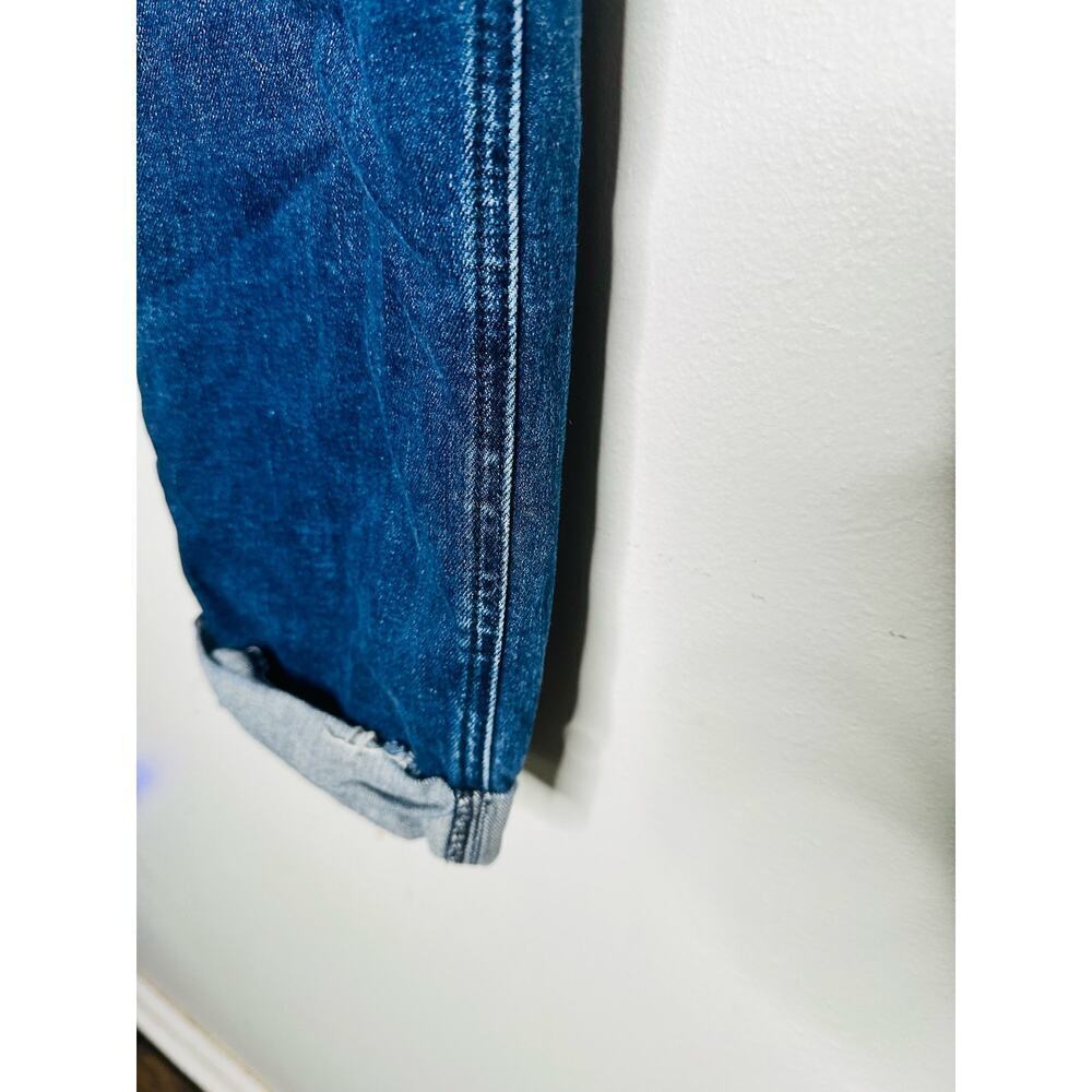 RAG & BONE Dark Wash Denim Slim Cuffed Hemline Whisked Jeans Size 32 - Picture 7 of 12